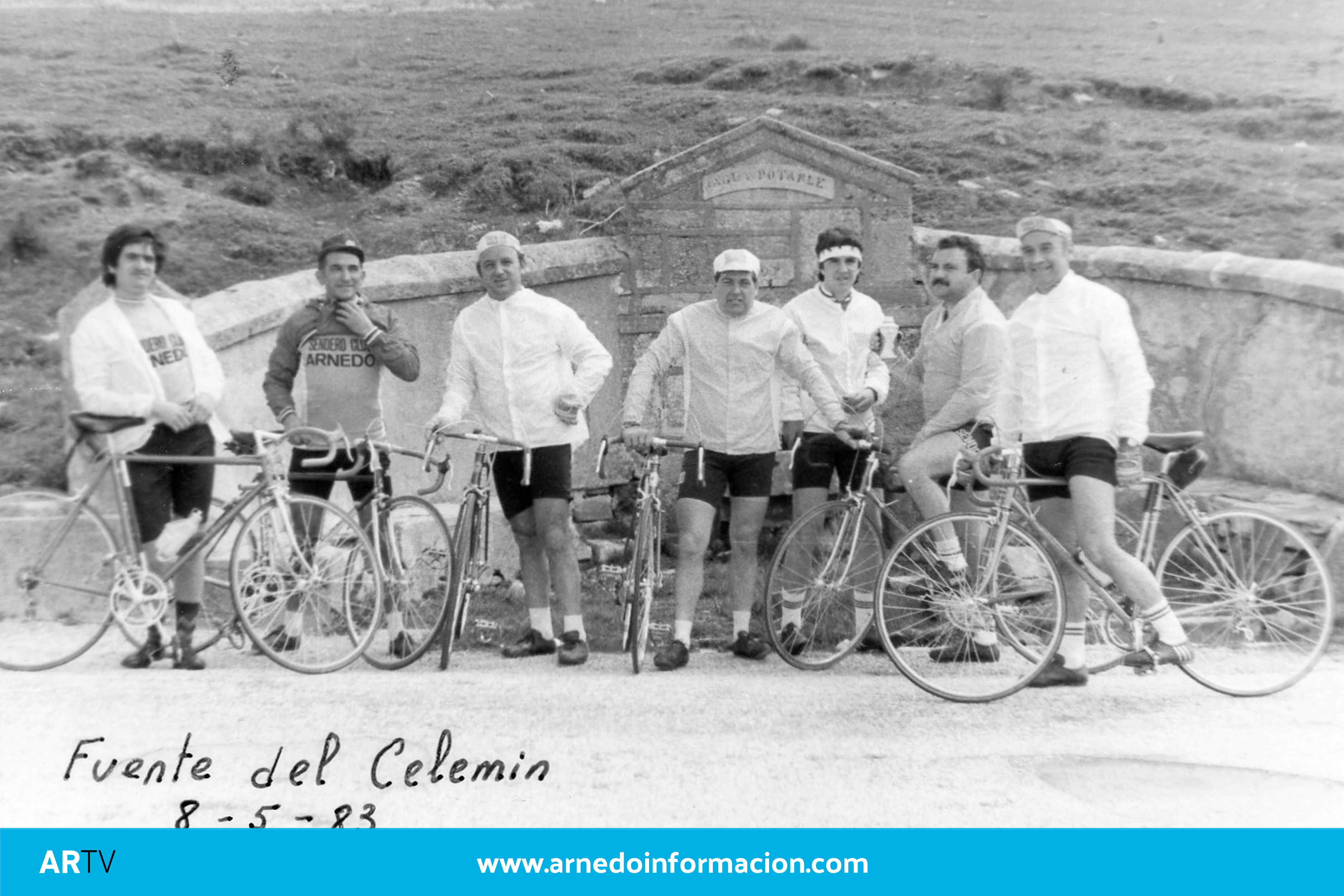 Ciclistas en la Fuente del Celemín, 1983