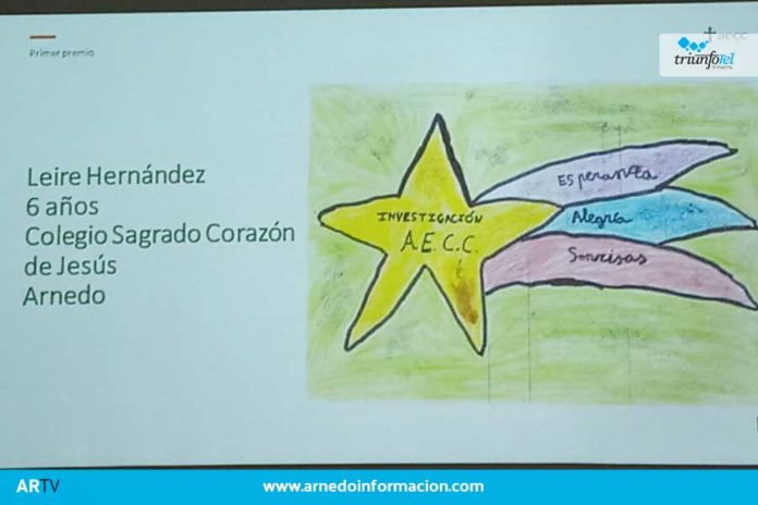 Leire Hernández, alumna del Sagradi Corazón, ha ganado el concurso de postales de la AECC