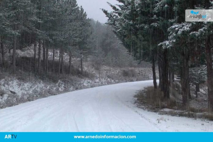 la nieve vuelve a la comarca de Arnedo